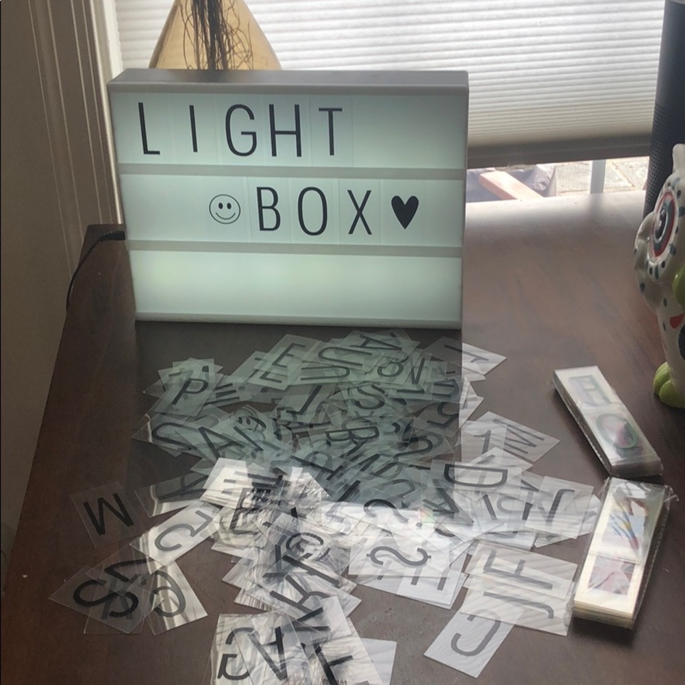 Light up letter box